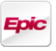 Epic Hyperspace desktop icon, white