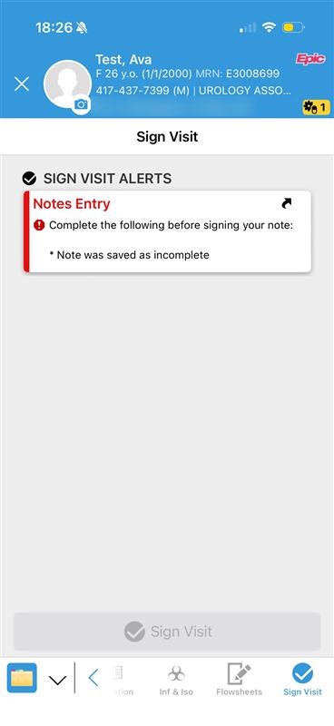 Sign Visit in Haiku with Sign Visit Alerts and the Sign Visit button
