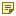 Note icon, a yellow note