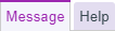 Message and Help report tabs